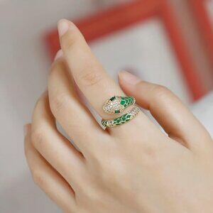 Neiman Marcus Emerald Tree Snake Ring